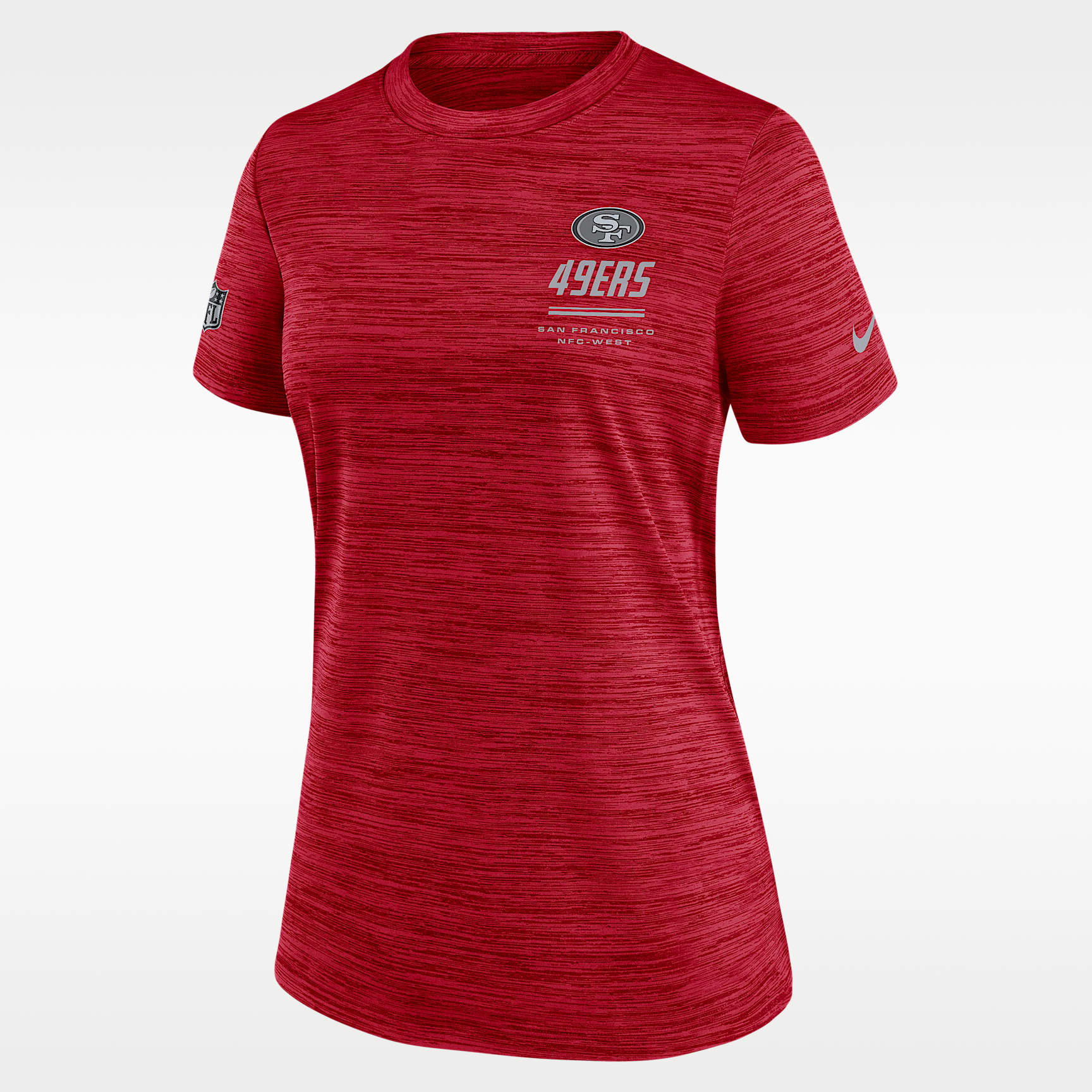 San Francisco 49ers Sideline Velocity Women's Nike Dri-FIT NFL T